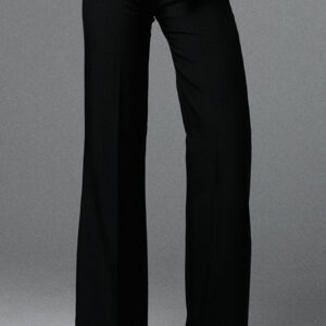 BLACK STRAIGHT LEG PANTS